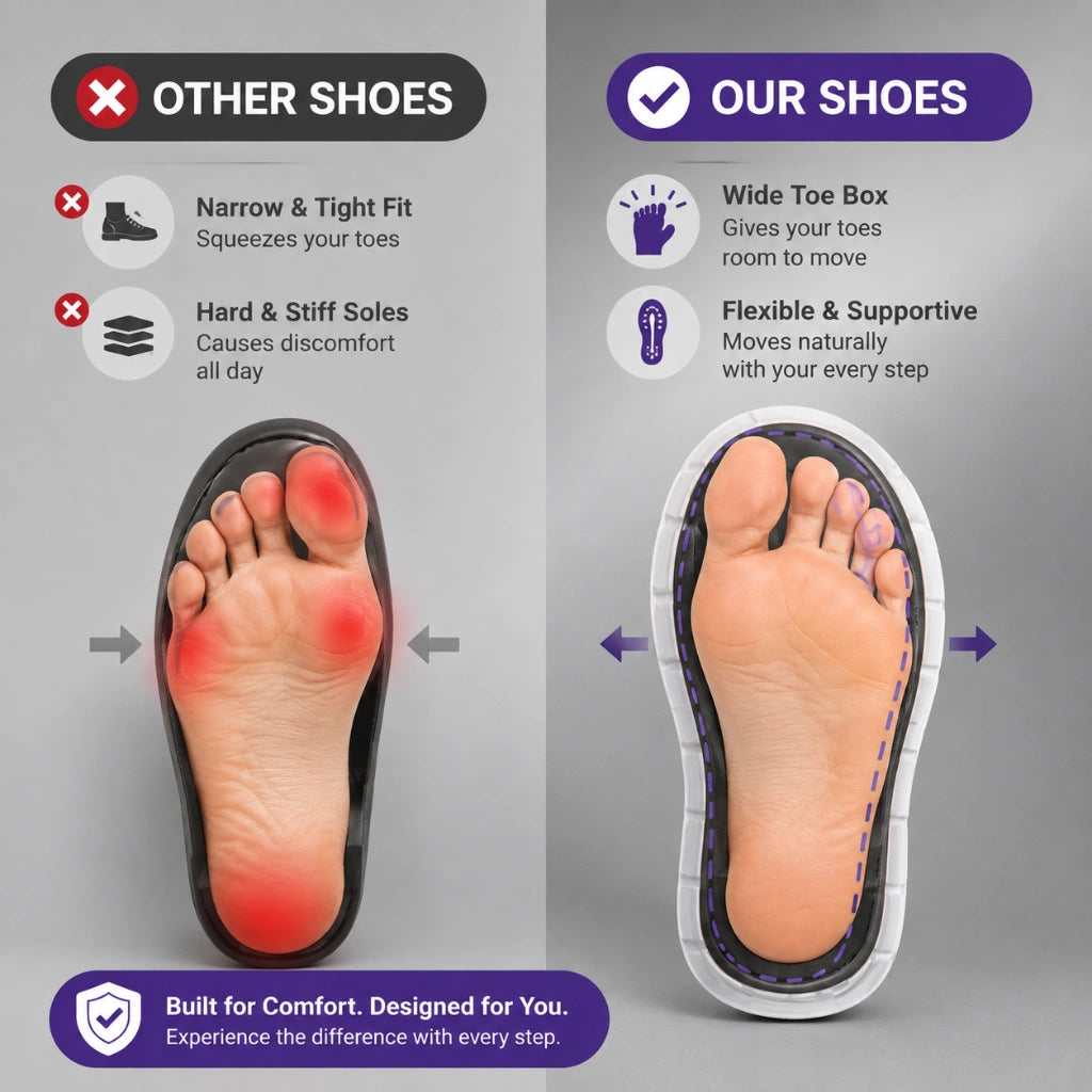 OrthoShift™ | Lightweight Sneakers with Orthopaedic Support