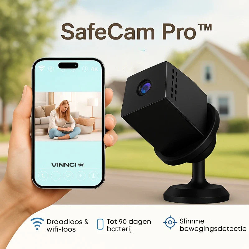 SafeCam Pro™ | Toujours protégée – même sans internet ni alimentation électrique