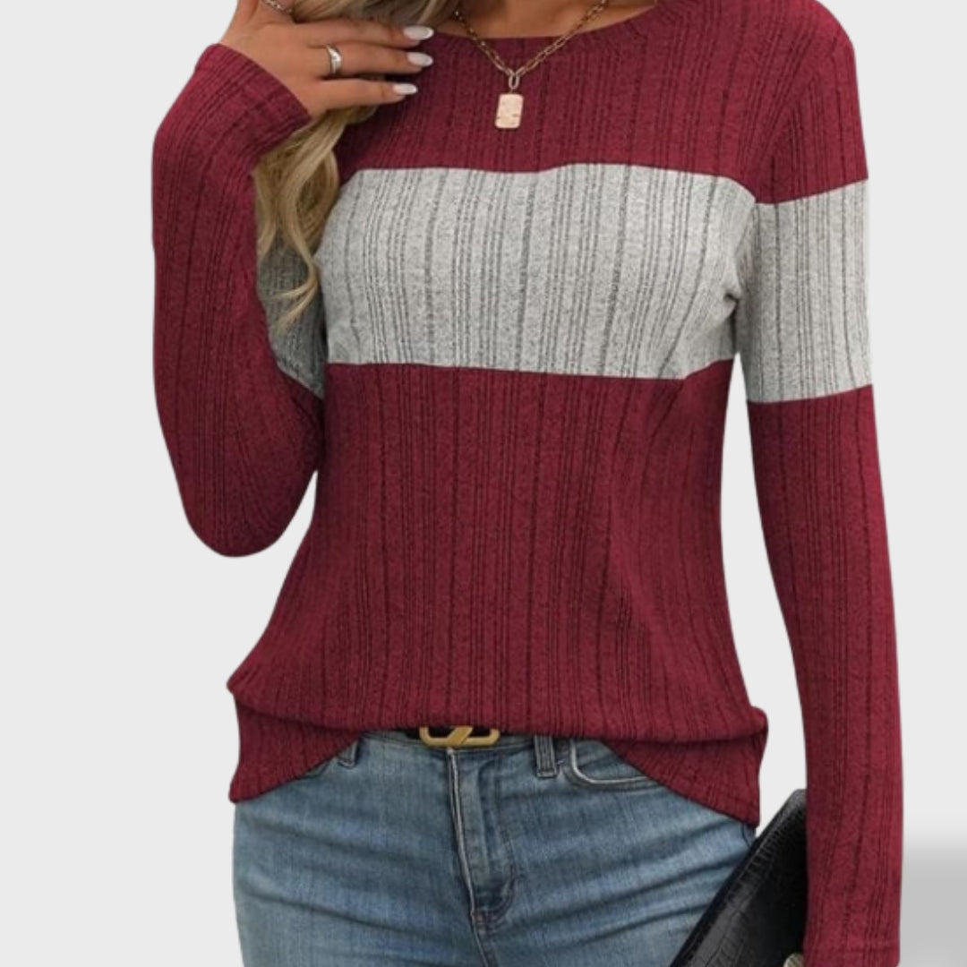 Jade dames losse gebreide pullover