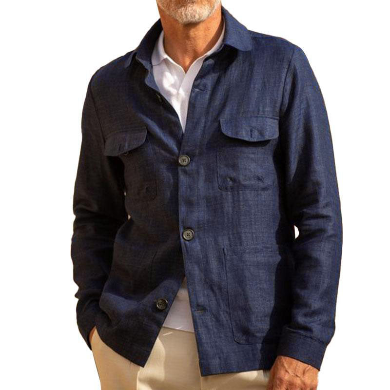 Logan Casual Linen Sleeve Thin Jacket