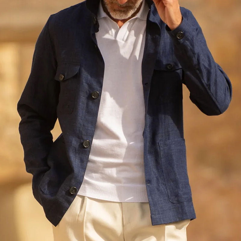 Logan Casual Linen Sleeve Thin Jacket