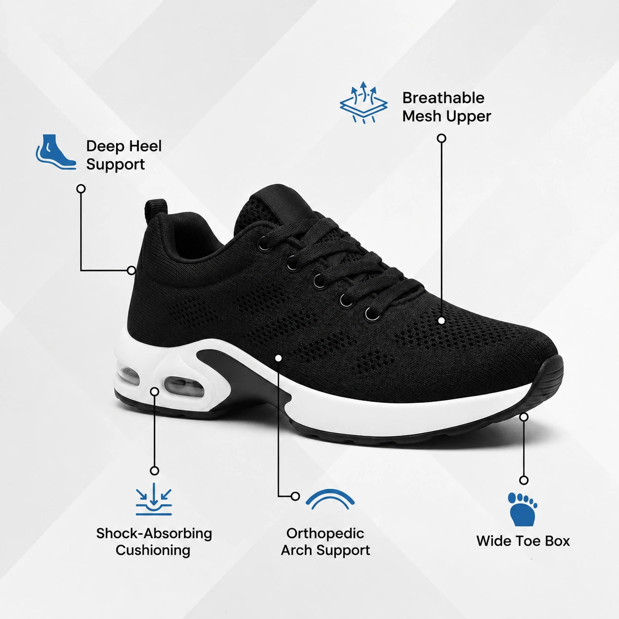 OrthoWalk™ | Lightweight Sneakers with Orthopaedic Support