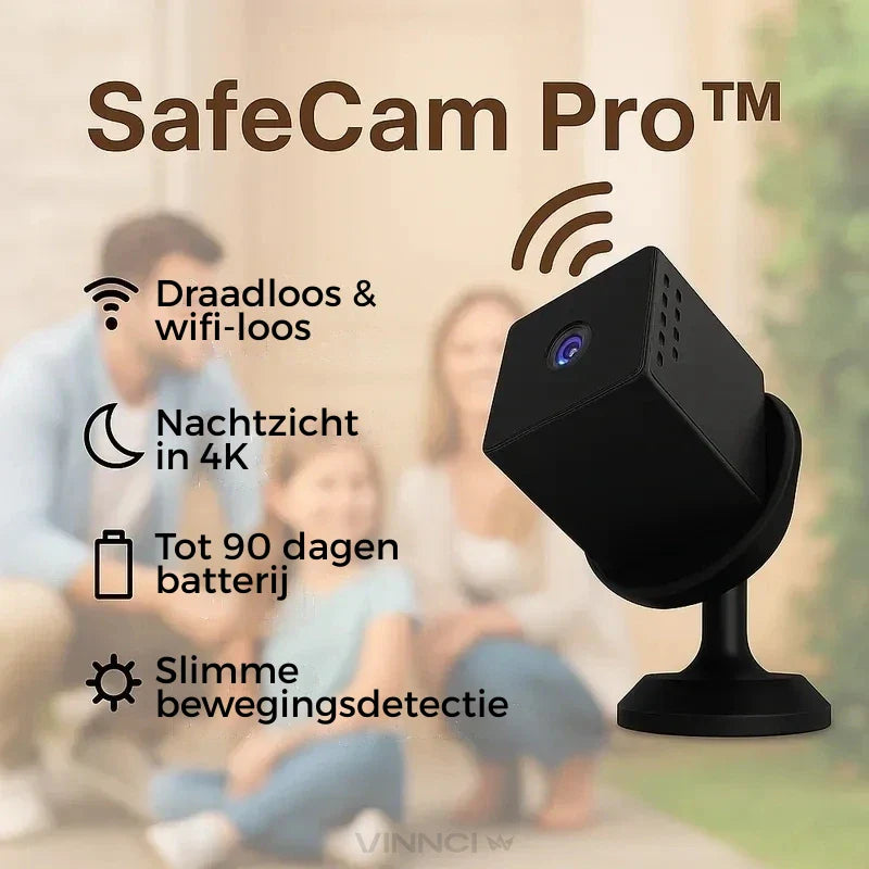 SafeCam Pro™ | Toujours protégée – même sans internet ni alimentation électrique