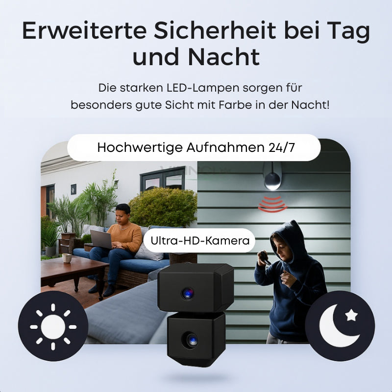 SafeCam Pro™ | Zawsze chronione – nawet bez dostępu do Internetu i zasilania