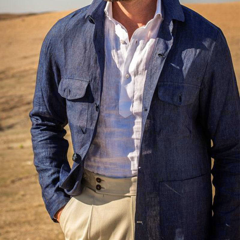 Logan Casual Linen Sleeve Thin Jacket