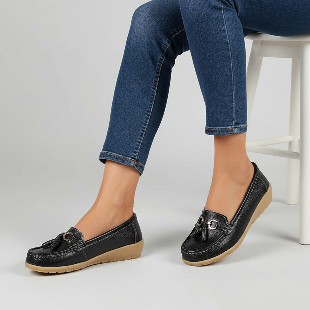 Orthopedische leren mocassin – Mary