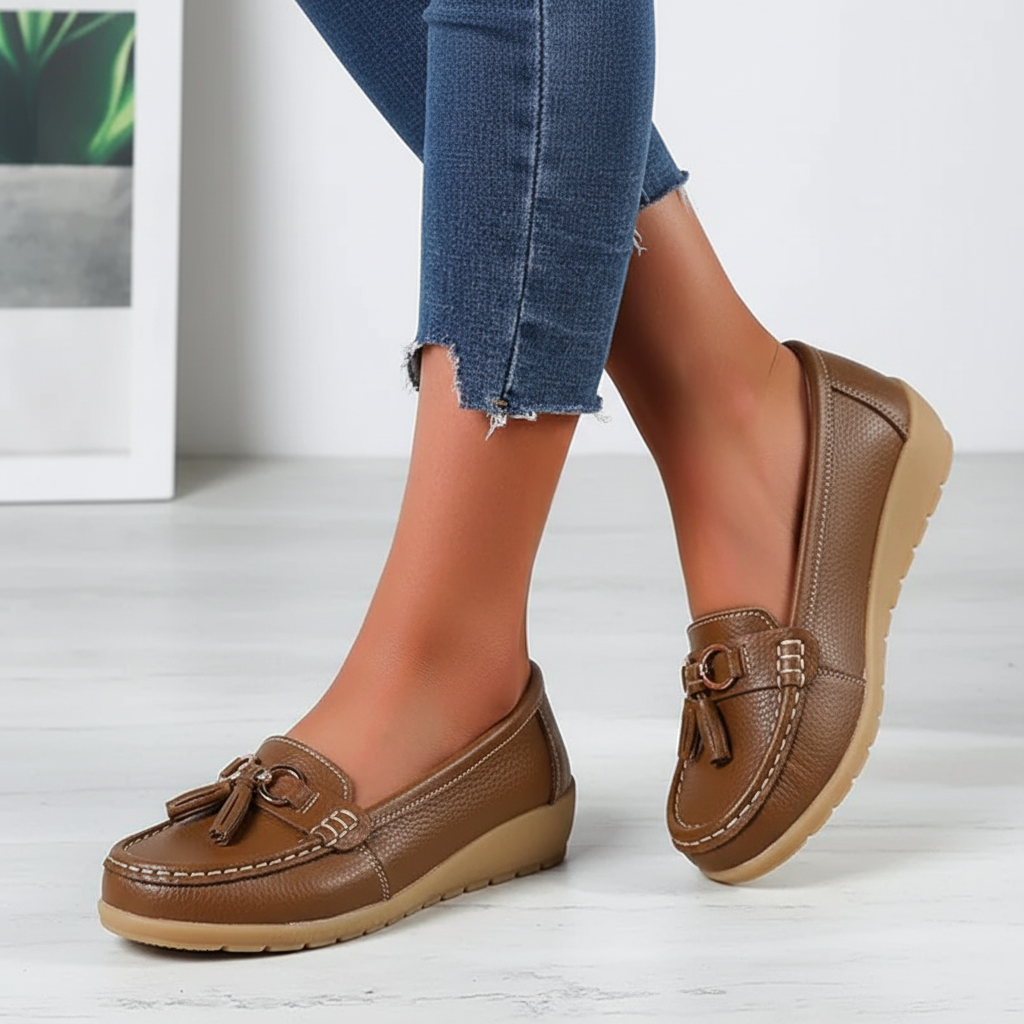 Orthopedische leren mocassin – Mary