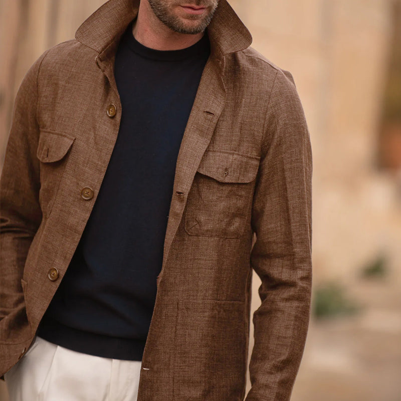Logan Casual Linen Sleeve Thin Jacket
