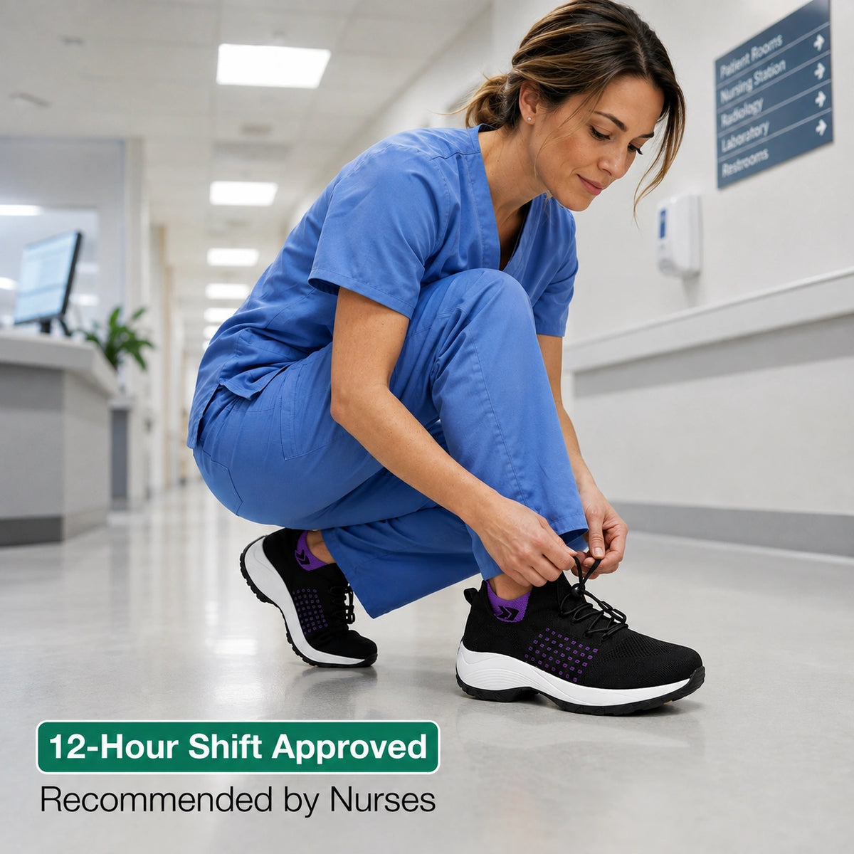 OrthoShift™ – 12-Hour Shift Shoes for Foot, Knee & Back Pain Relief
