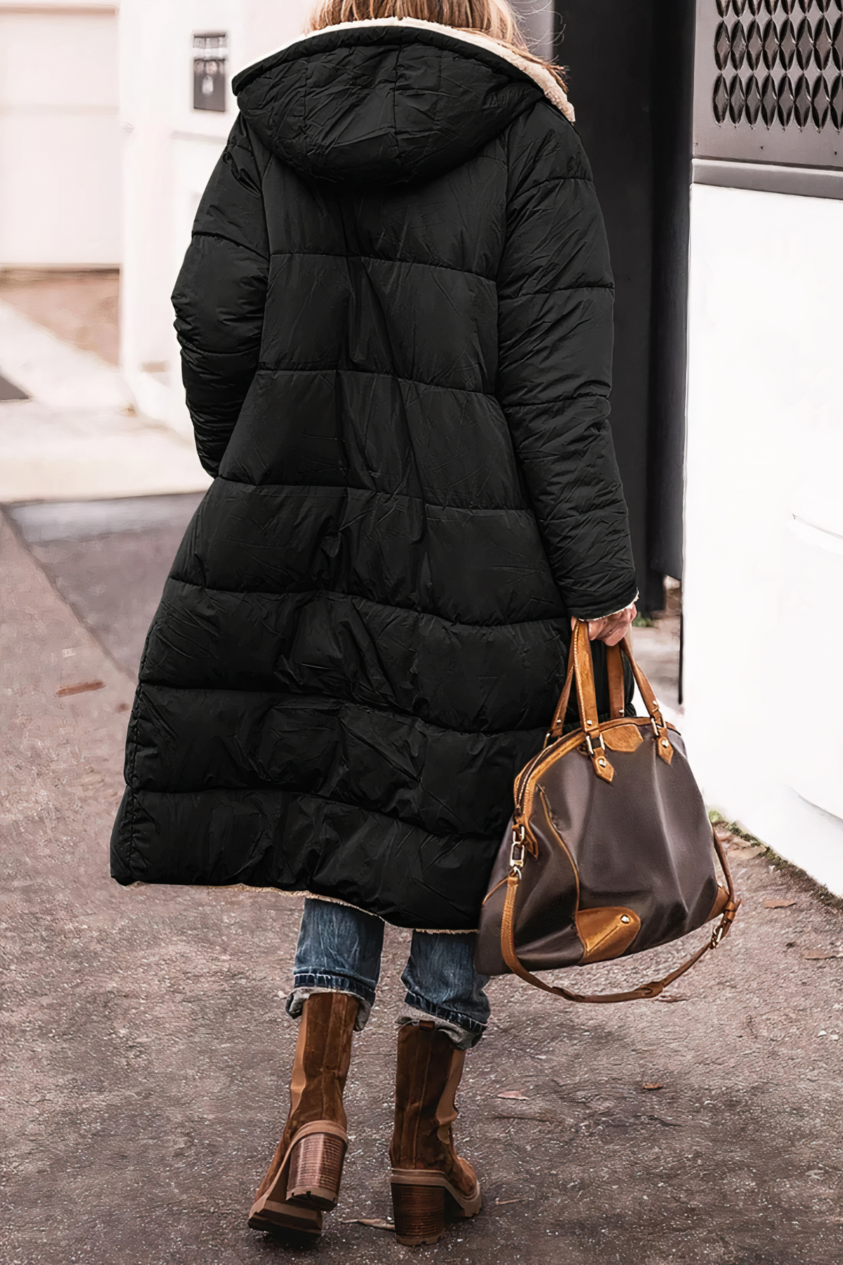 Lange winterparka voor dames Isla