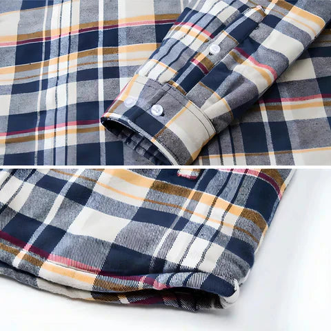 Logan heren flanellen jas met capuchon