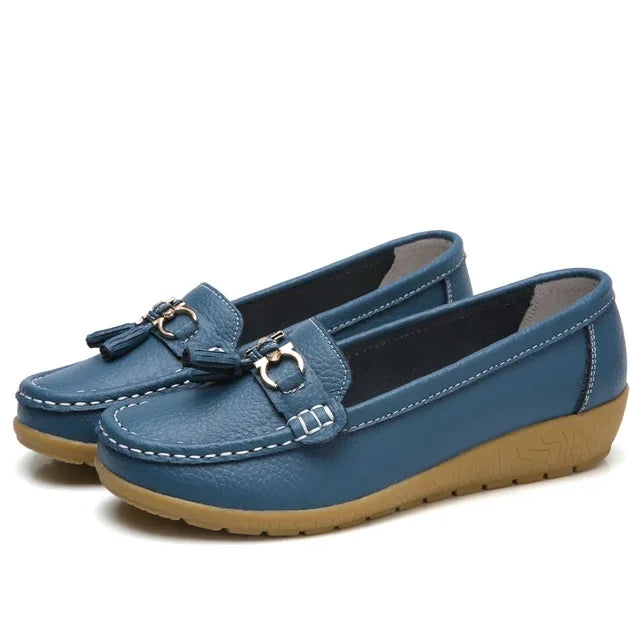 Orthopedic Leather Moccasin - Mary