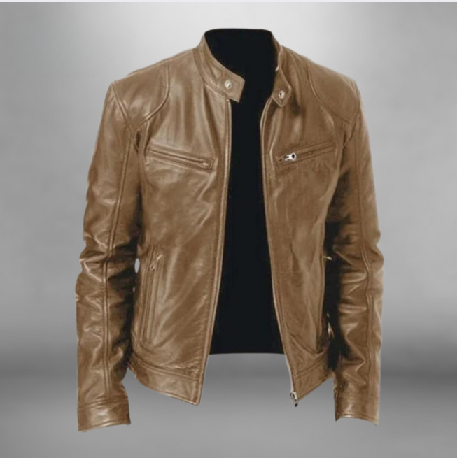 Adrian Men’s Premium Leather Jacket