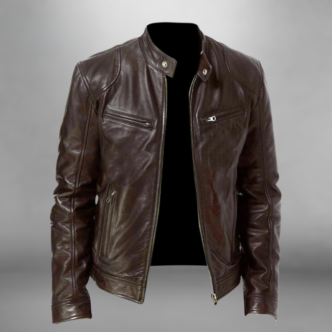Adrian Men’s Premium Leather Jacket
