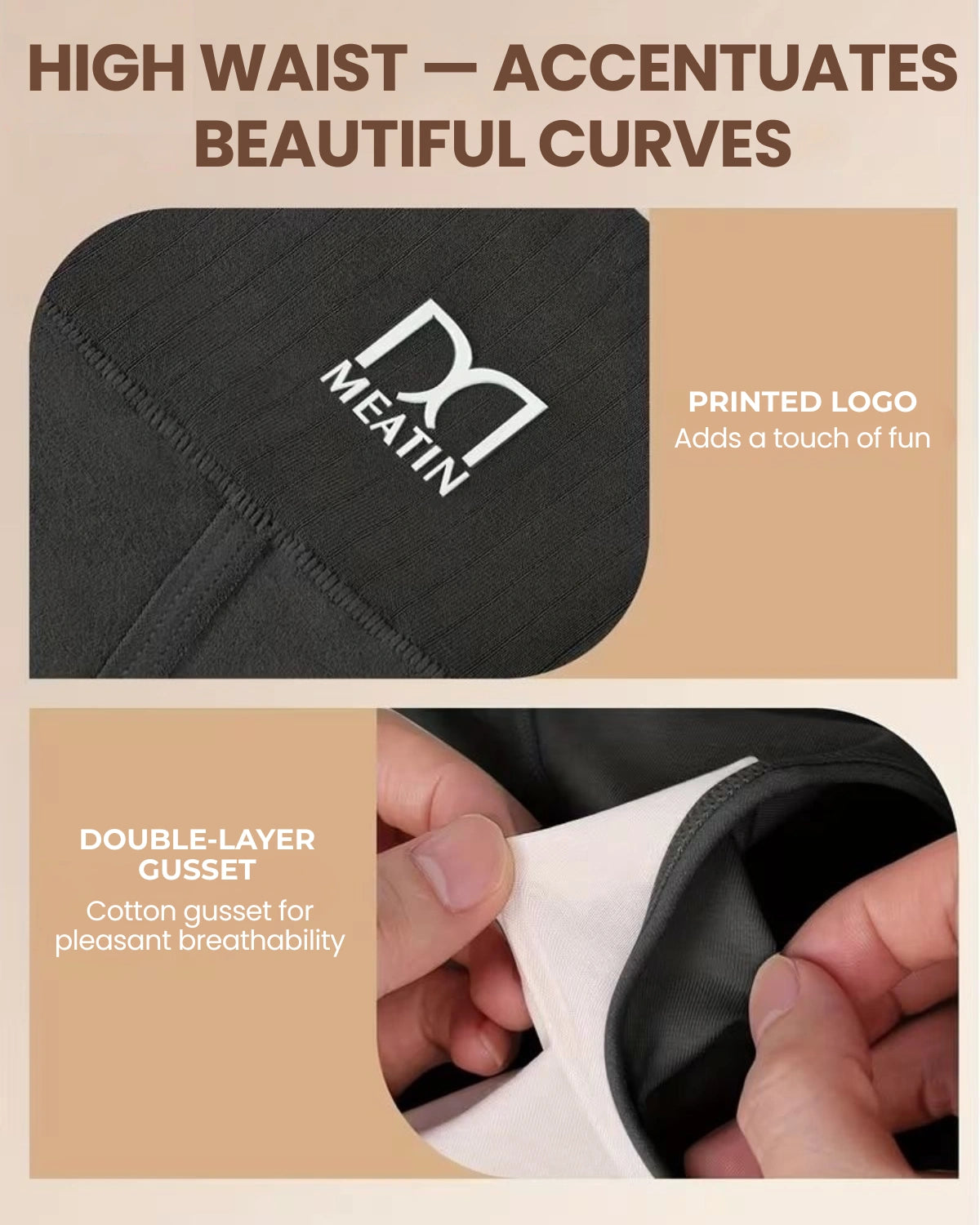 Antibacterial High-Waist Shaping Briefs | 2+2 FREE