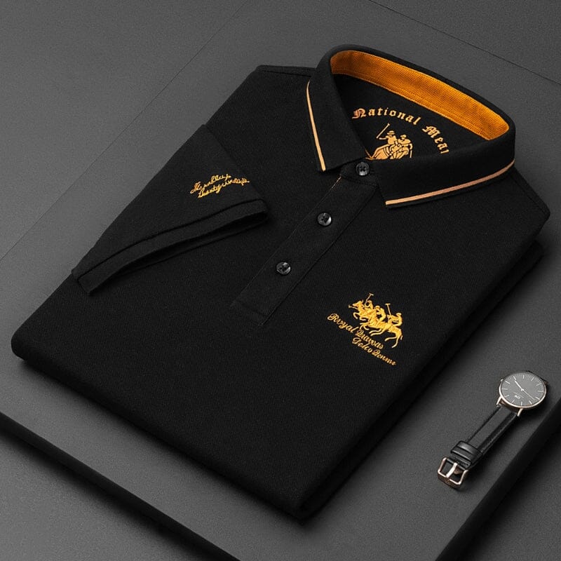 Camisa Polo Masculina Royal Elegance Camisa Polo Masculina Royal Elegance VINNCI Store Preto M