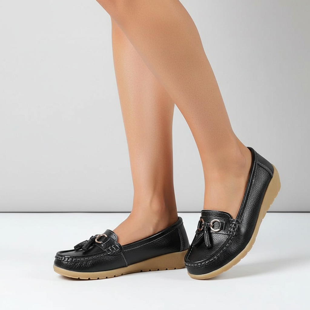 Orthopedische leren mocassin – Mary