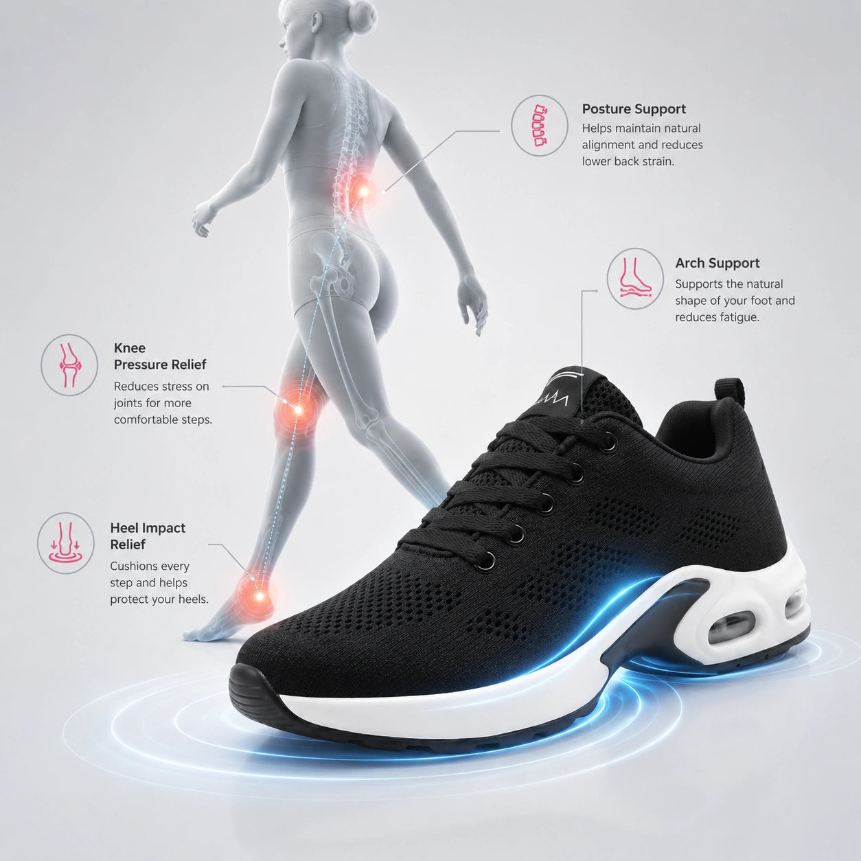 OrthoWalk™ | Lightweight Sneakers with Orthopaedic Support