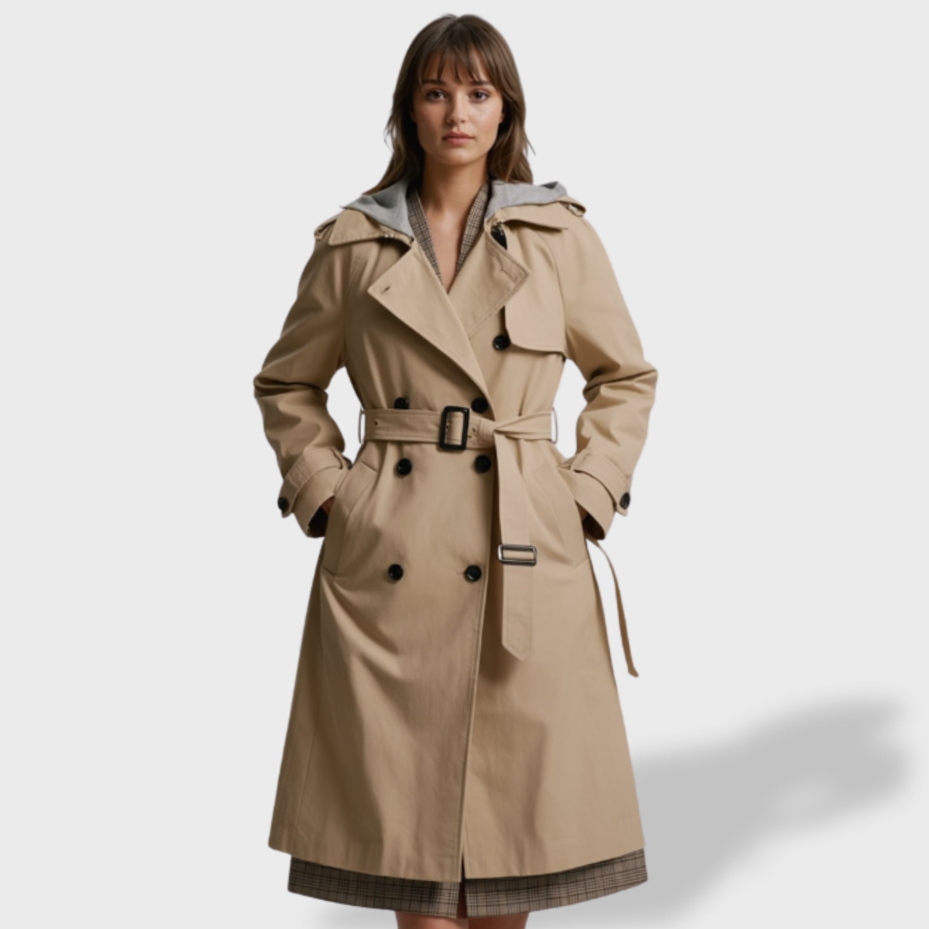 Clara Women’s Elegant Trench Coat