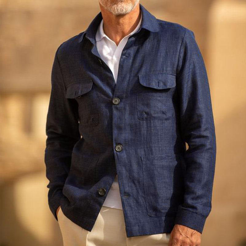 Logan Casual Linen Sleeve Thin Jacket