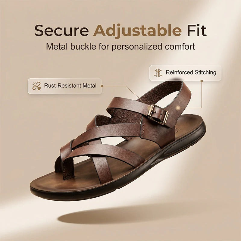 Men Roman Sandals Summer Casual Soft Sole Beach Shoes