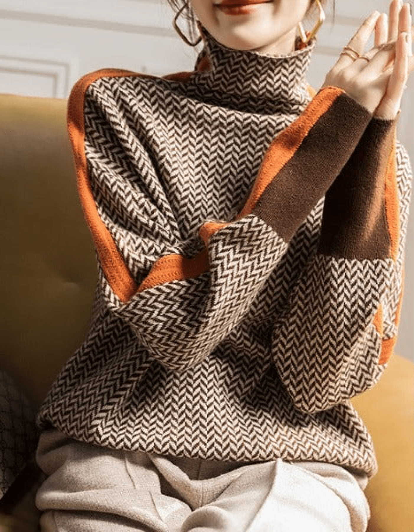 Lorena Women’s Striped Long Sweater