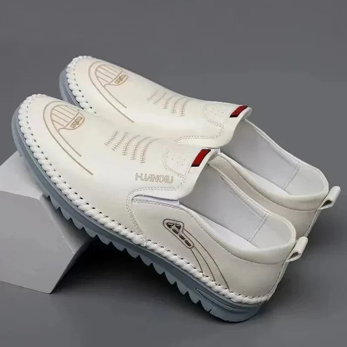 Leather Slip-On Moccasins for Men - Richard