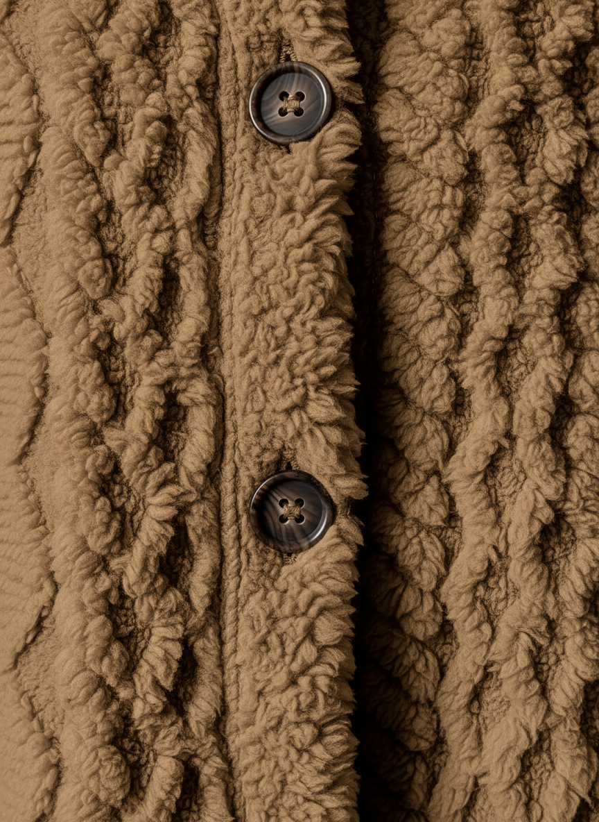 Fleece damescardigan met capuchon – Louise