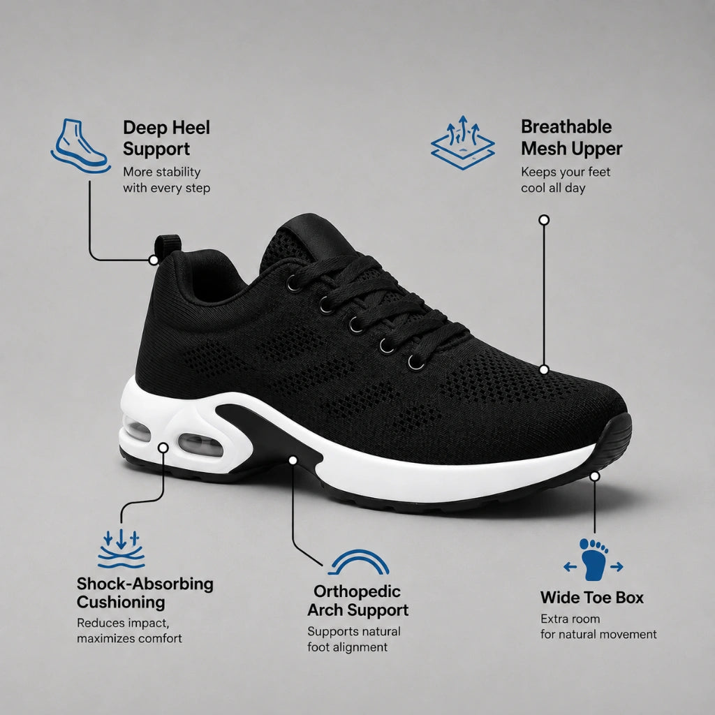 OrthoWalk™ | Lightweight Sneakers with Orthopaedic Support