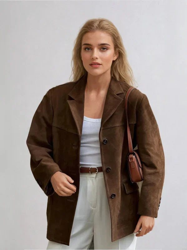 Natalie Women’s Classic Suede Jacket