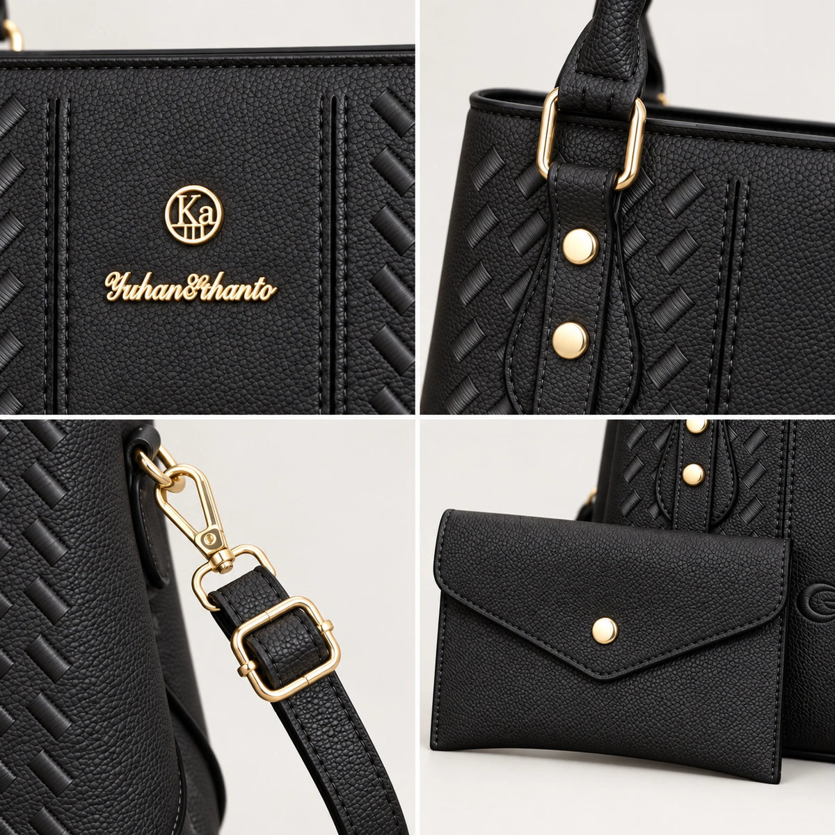 Kenze | Women's 2-Piece Handbag – Tote & Wallet
