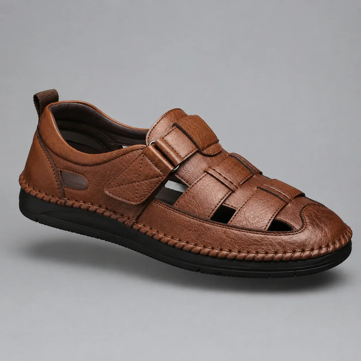 Orthopedische leren sandalen – Santorin