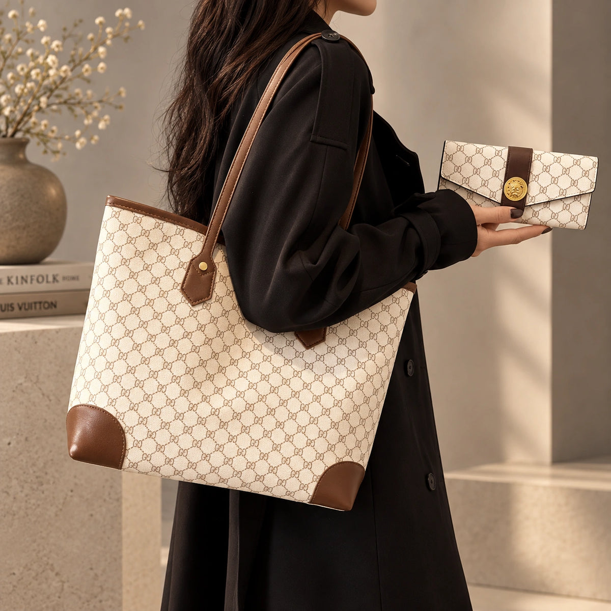 Signet | Women's 2-Piece Handbag – Tote & Wallet