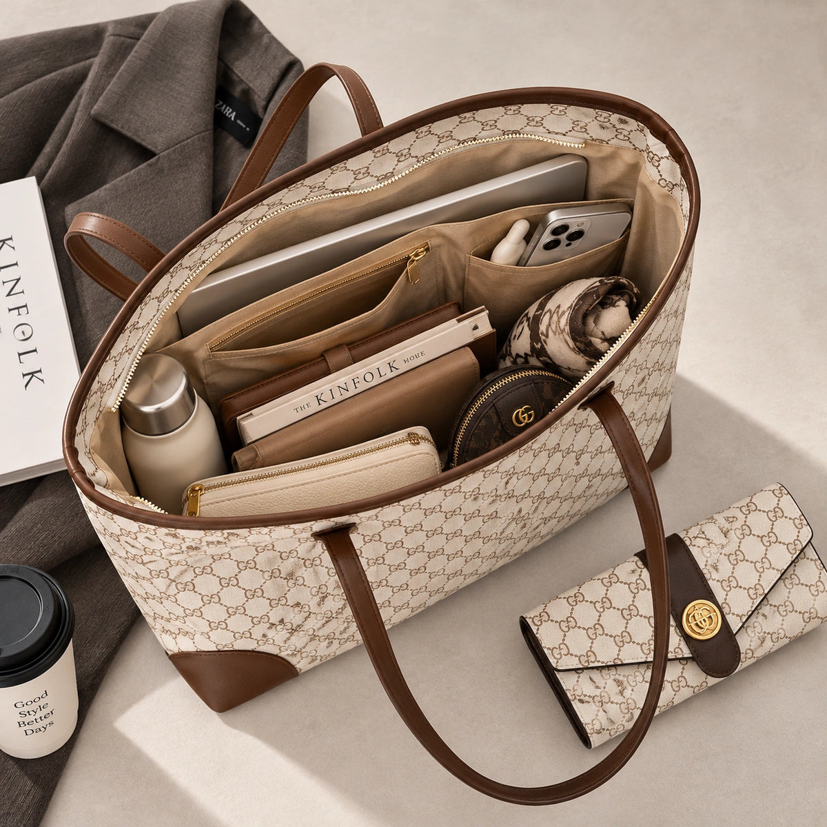 Signet | Women's 2-Piece Handbag – Tote & Wallet