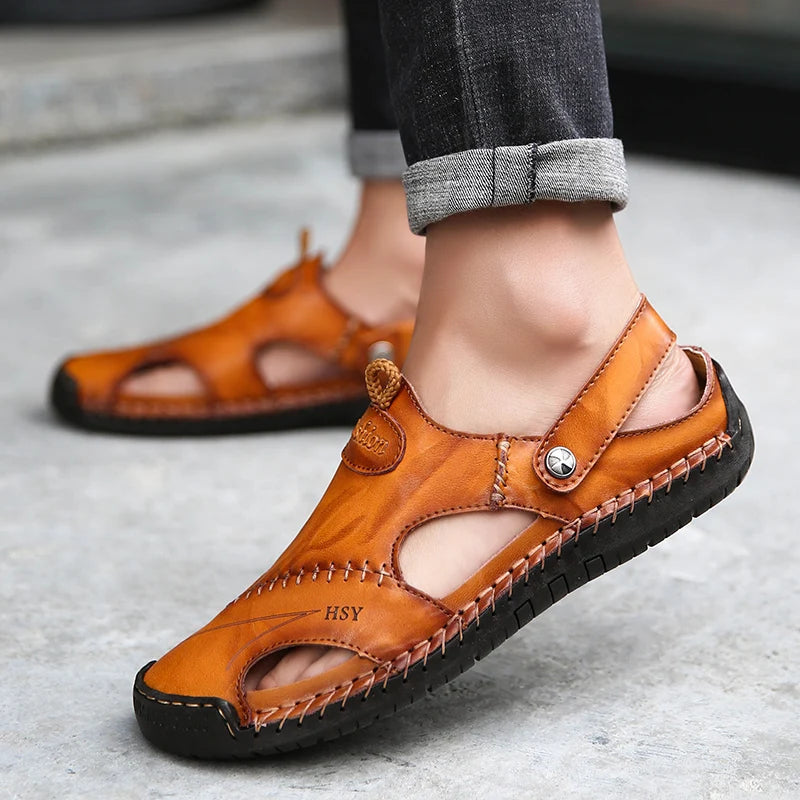 Orthopedische leren sandalen – Jones