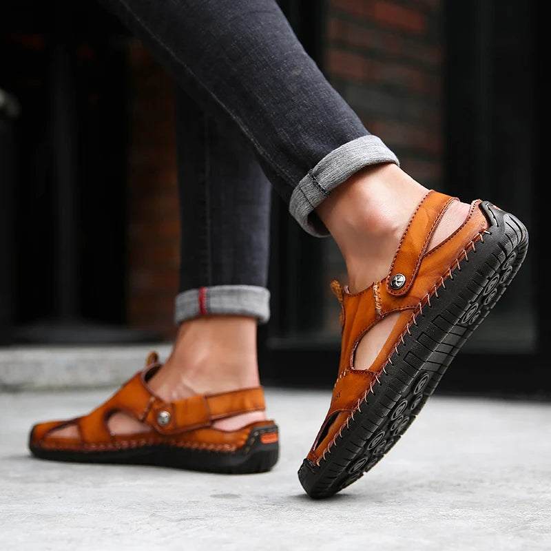 Orthopedische leren sandalen – Jones