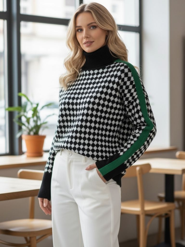 Eloise Women’s Modern Print Sweater