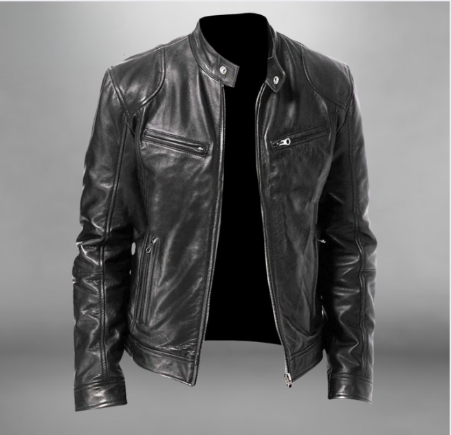 Adrian Men’s Premium Leather Jacket