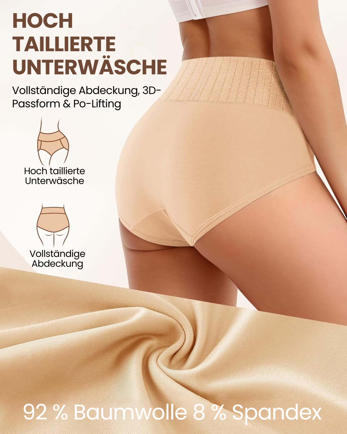Antibacteriële High-Waist Shaping Slips | 2+2 GRATIS