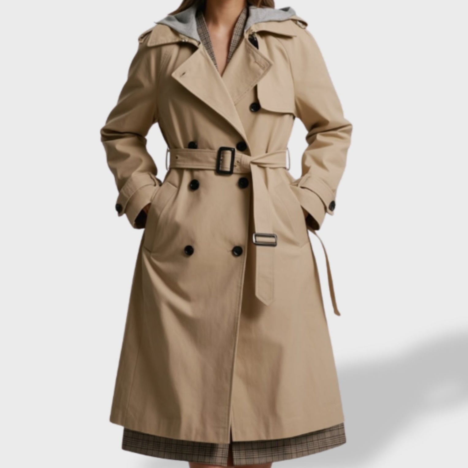 Clara Women’s Elegant Trench Coat