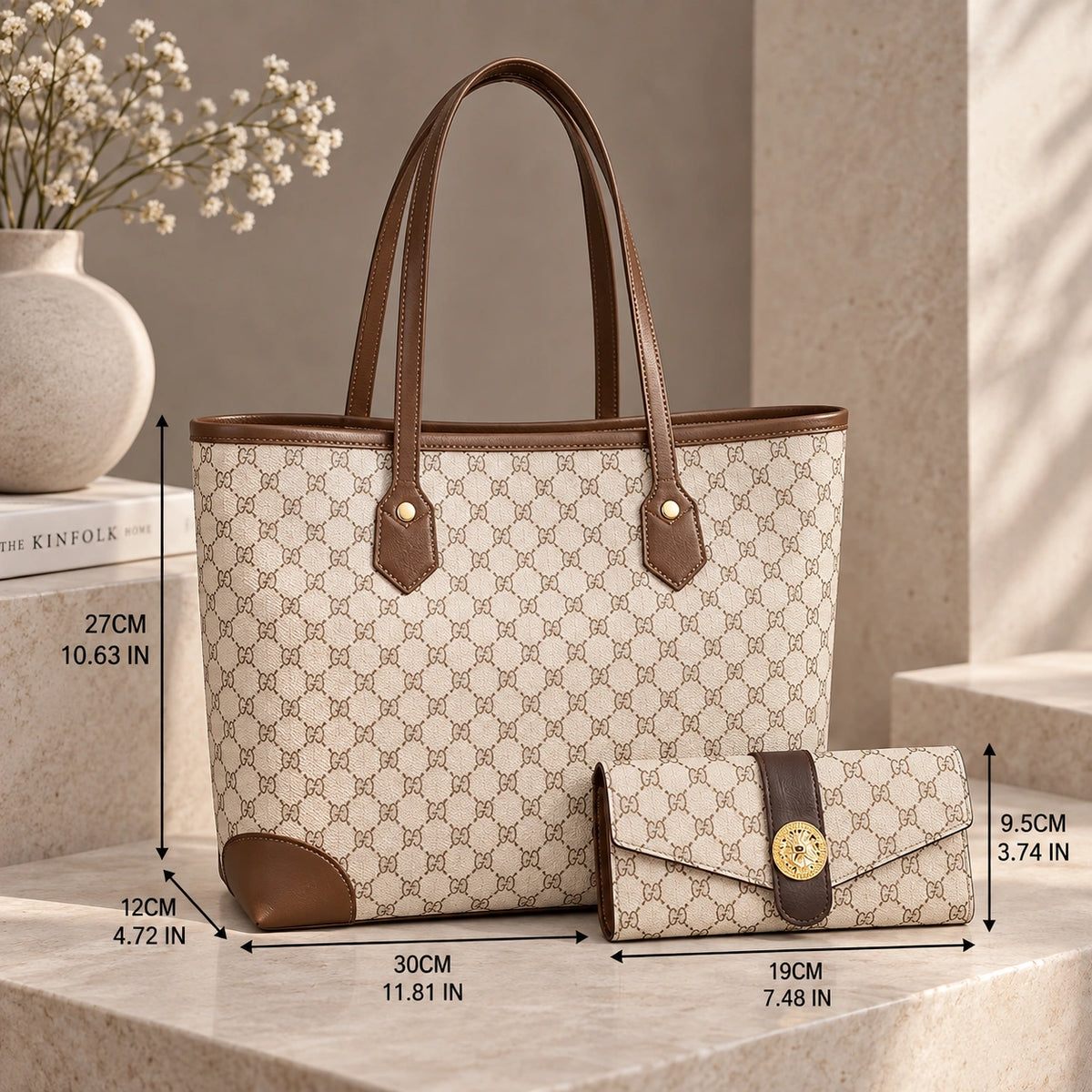 Signet | Women's 2-Piece Handbag – Tote & Wallet