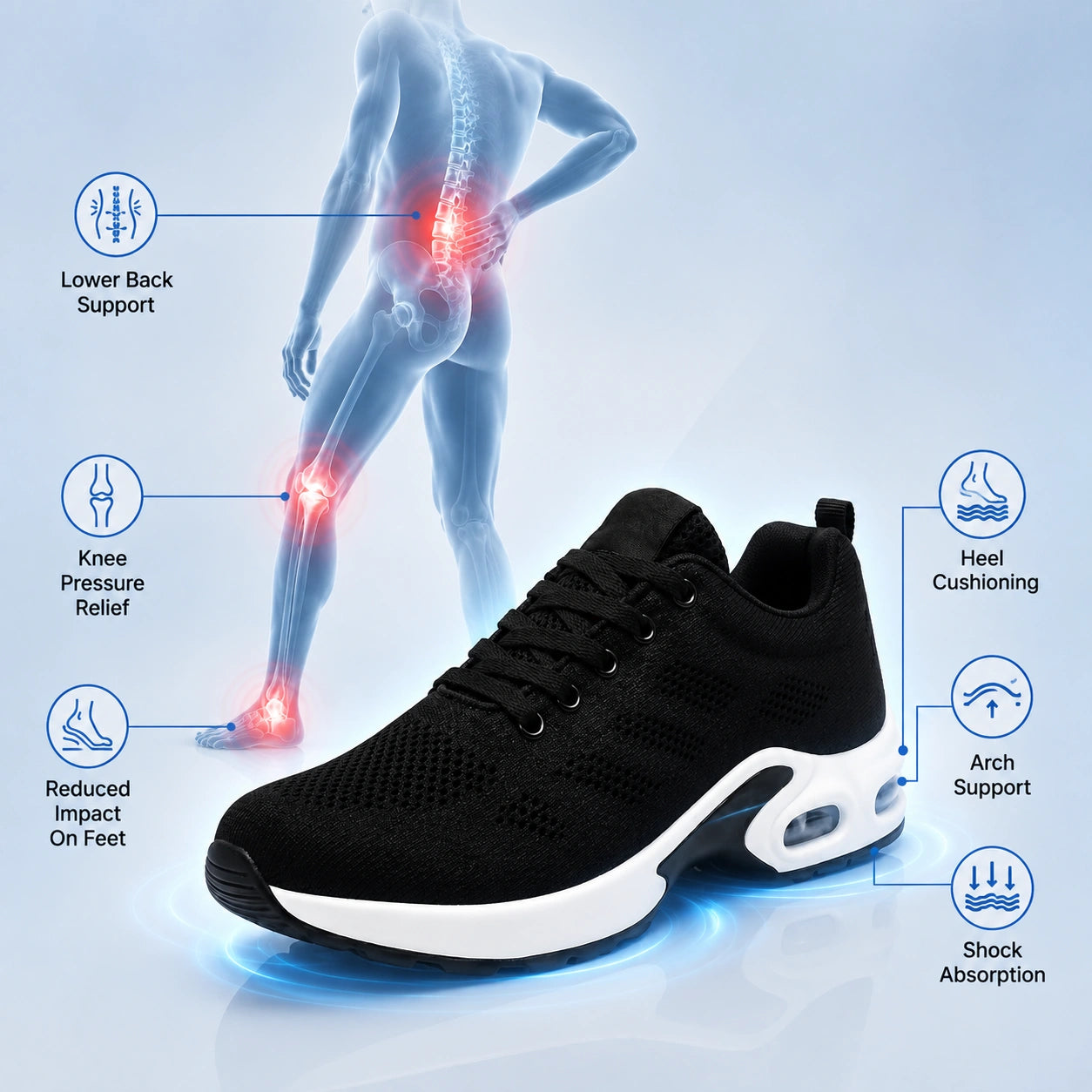 OrthoWalk™ | Lightweight Sneakers with Orthopaedic Support