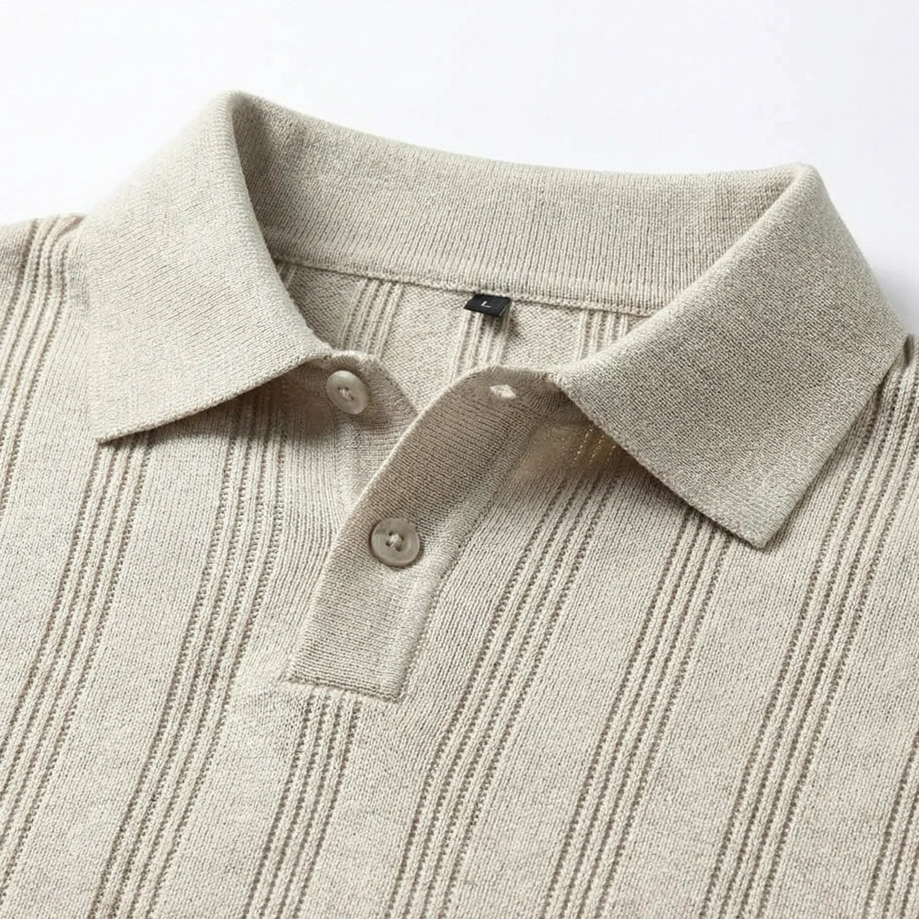 Alvero Gebreid Heren Poloshirt