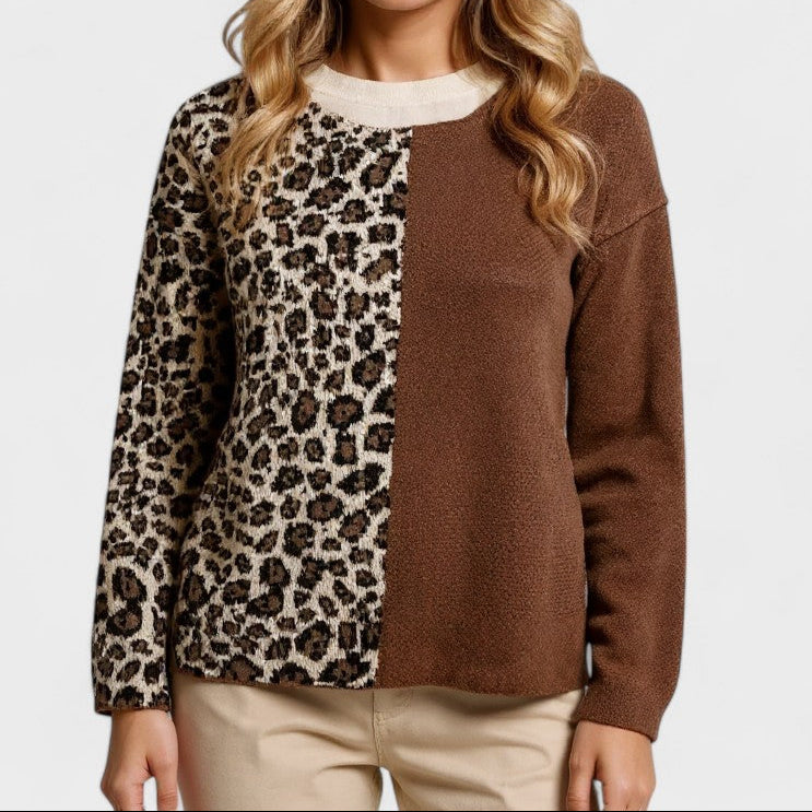 Isabella Dames Chic Leopard Trui