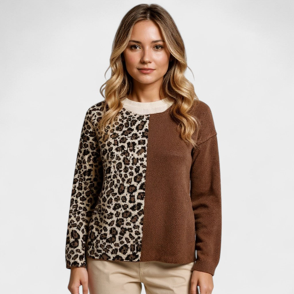Isabella Dames Chic Leopard Trui